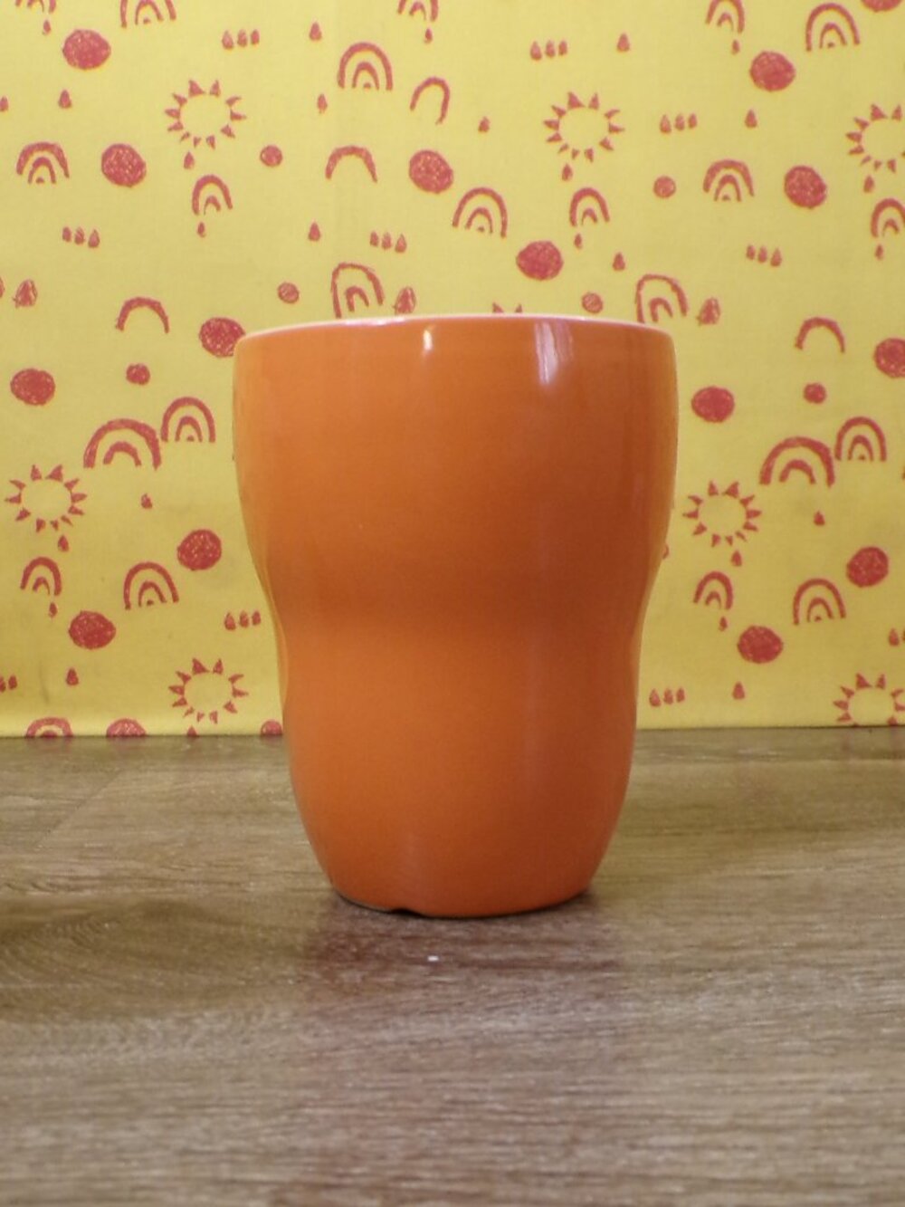 Starbucks by Aida ORANGE Double Walled Coffee Tea Mug Tumbler 2008 8oz